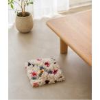 ���O ���O�}�b�g �u���T�C�N���t�@�u���b�N�E35�~35cm�v�uyao�v - India Bushy Rug S Whitish - �����ȋ�Ԃɍʂ��Y����~�j���O