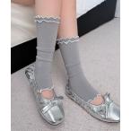 レッグウォーマー HOOK for girls　直角フリルレッグカバー レディース