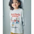 tシャツ 「WEB限定」ゆったりシルエットグラフィックバリエーション長袖Tシャツ キッズ 子供服 男の子 女の子