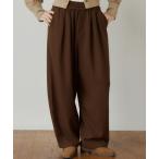  широкий брюки слаксы брюки Double tuck easy pants/ двойной tuck легкий брюки женский 