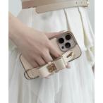 スマホケース モノグラムリボンデザインスマートフォンケース