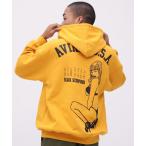  Parker [WEB&DEPOT ограничение ]BLACK SCORPION PULL OVER PARKA / черный Scorpion тянуть over Parker / AVIREX / Avirex мужской женский 