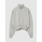  футболка тренировочный Vintage soft большой размер половина Zip Wedge тянуть over женский 