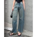  широкий брюки джинсы Denim Denim брюки [....!......][ низкий рост / большой размер иметь ] талия Shape маленький видно машина b Denim брюки женский 