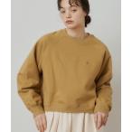  футболка тренировочный обратная сторона ворсистый OLUN~ Logo Raglan Short Sweat/~OLUN~ Logo вышивка la gran Short тренировочный женский 