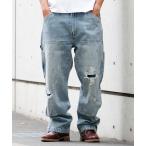  широкий брюки джинсы Levi's/ Levi's WORKWEAR 568(TM) Roo z распорка двойной колено джинсы мужской 
