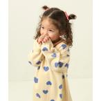 ワンピース (3type) 襟・袖フリルの ハート / ドット / 花柄ワンピ（6color） キッズ 子供服 女の子
