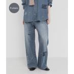  джинсы Denim Denim брюки [ специальный заказ ]PICCADILLY×URBAN RESEARCH вышивка Denim брюки женский 