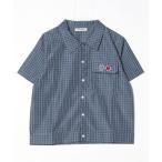  рубашка msb heart patch check shirt мужской 