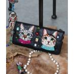 長財布 財布 「tamaoworld」Two cats and bijoux レディース