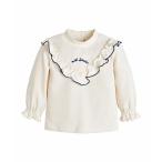 tシャツ フリルハーフネックトップス キッズ 子供服 女の子