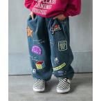 パンツ ワッペンデニムロングパンツ キッズ 子供服 男の子