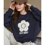  футболка тренировочный обратная сторона ворсистый Mary Quant mary quant MARY QUANT × PUBLUX/ Mary Quant гонки необычность материалы Дэйзи искусство обратная сторона ворсистый тренировочный ограничение...