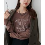 tシャツ 強撚シアーロゴTシャツ レディース
