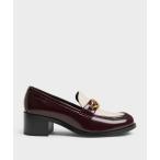  Loafer металлик пряжка Loafer туфли-лодочки женский 