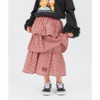 スカート チェックフリルティアードスカート キッズ 子供服 女の子