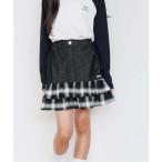 スカート デニムチェックフリルスカパン キッズ 子供服 女の子