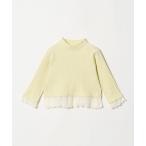 タートルネック ニット セーター チュール レース コンビ プルオーバー / キッズ 100cm-130cm キッズ 子供服 女の子