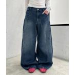  широкий брюки джинсы Denim Denim брюки передний стразы Denim женский 