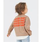 tシャツ ゆったりバックプリント長袖Tシャツ キッズ 子供服 男の子 女の子