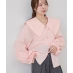 ブラウス シャツ 「WEB限定」ビッグカラーシャツ レディース