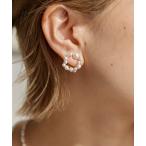 [ear PAPILLONNER] серьги ( обе уголок для ) FREE белый женский 