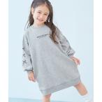 ワンピース デビラボ プリント 裏起毛 ワンピース キッズ 子供服 女の子
