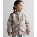 ブルゾン アウター ジャガード ボア ジャケット キッズ 子供服 男の子 女の子