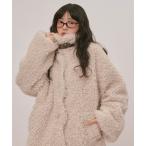 ムートンコート ボアコート nuance button poodle coat / ニュアンスボタンプードルコート レディース