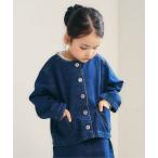 デニムジャケット アウター ハートポケットワークデニムジャケット キッズ 子供服 女の子