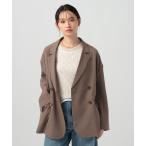ジャケット テーラードジャケット 「軽い着心地」ダブルブレストライトジャケット レディース