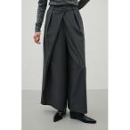 ワイドパンツ パンツ ダブルウエストラップワイドパンツ レディース