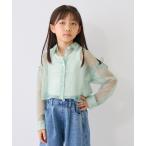 ブラウス シャツ 「インナーつき」肩リボンシアー長袖シャツセット キッズ 子供服 女の子