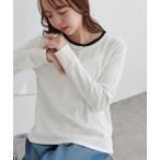 tシャツ 「WEB限定」リブヘンリーロングスリーブ レディース