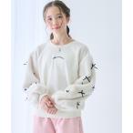 トレーナー 袖フェイクファー＆リボン付きトレーナー キッズ 子供服 女の子
