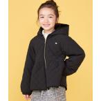コート アウター 100〜130cm /「洗濯機可能」 キルト ペプラム  ジップ ジャケット キッズ 子供服 女の子