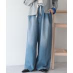  джинсы Denim Denim брюки широкий распорка легкий Denim брюки женский 