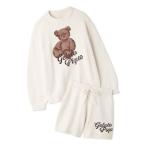  Gelato Pique пижама салон одежда [ONLINE ограничение ]bebi Moco Bear Jaguar do тянуть over & шорты комплект женский 