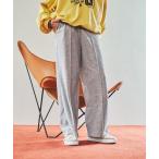 ワイドパンツ パンツ 2WAYラビットベロアパンツ レディース