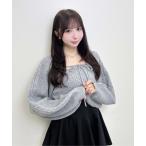 アンサンブル 「WEB限定」ケーブルボレロニット＋キャミ／アンサンブル