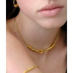  короткое колье LAPUIS(lapyui)Coil hook choker женский 