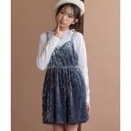 ワンピース ビジュー付きキャミワンピースアンサンブル キッズ 子供服 女の子