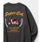  футболка тренировочный обратная сторона ворсистый 2026AW HONDA×sanrio/ Honda × Sanrio сотрудничество черный mi/. ..... нашивка вышивка / flocky принт тренировочный reti...