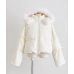 ダウンコート ダウンジャケット Snow fur ショートエコダウン レディース