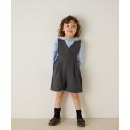 サロペット オーバーオール フロントタックショートサロペット キッズ 子供服 男の子 女の子