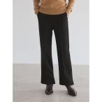  брюки кромка разрез обтягивающий flare pants женский 