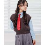 ブラウス シャツ ネクタイ付きベスト＆シャツ3Pセット キッズ 子供服 女の子