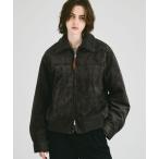 ブルゾン アウター SUEDE-LIKE QUILTED ZIP BLOUSON / スエードライクキルティングジップブルゾン メンズ レディース