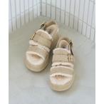 厚底 ugg サンダル 「国内EXCLUSIVE」「UGG」エンラップ サンダル レディース