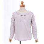 tシャツ 編上リボン刺繍トップス キッズ 子供服
